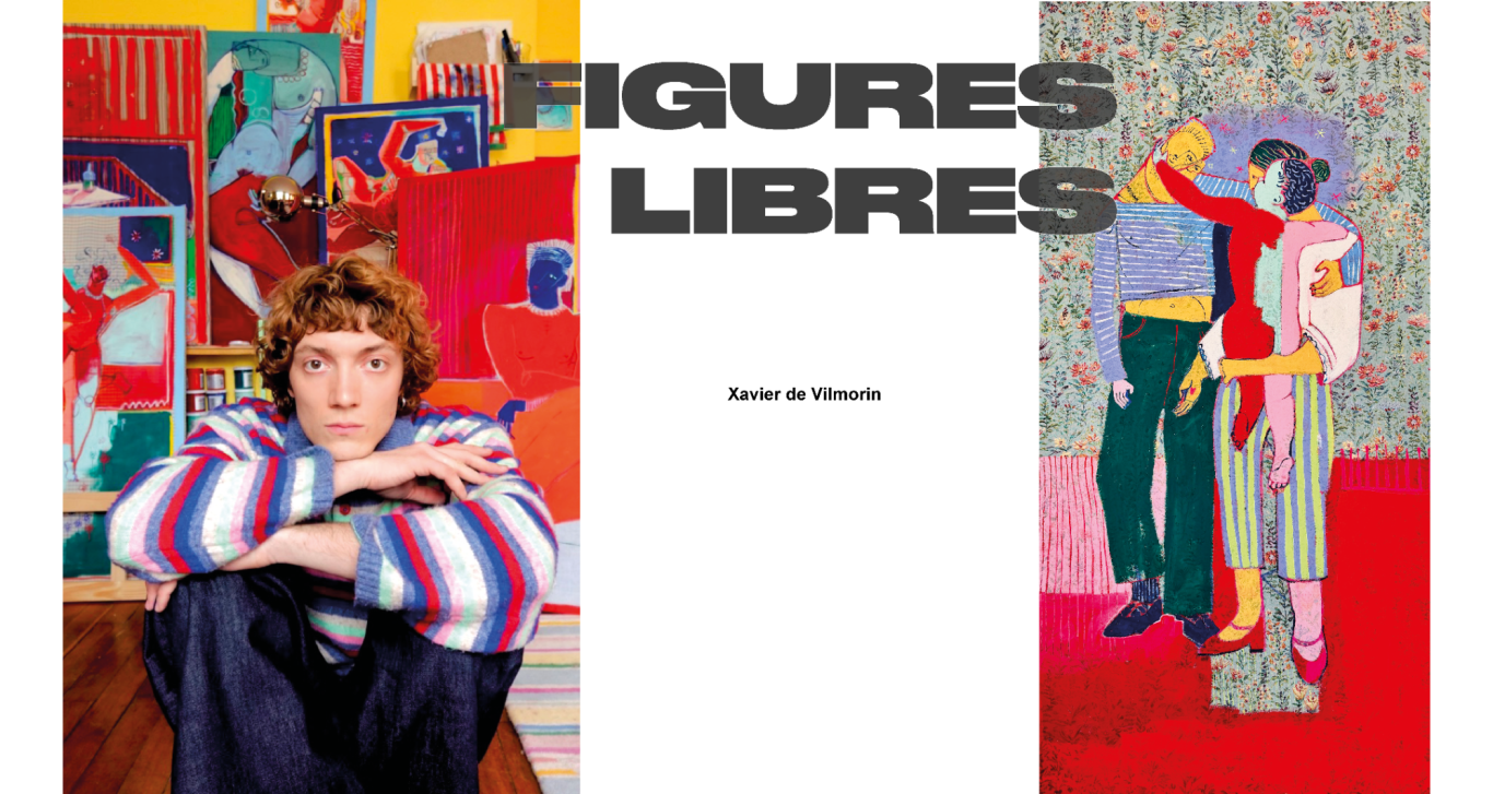 Figures Libres — Flyer exposition collective Flyer de l’exposition collective Figures Libres chez H.D Galerie, avec Christoph & Florin, Riz Riz Rizz, Robin Obitz, Silvio Mildo et Xavier